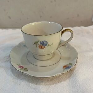 Theodore Haviland Breton New York Demitasse cup and saucer Made in America